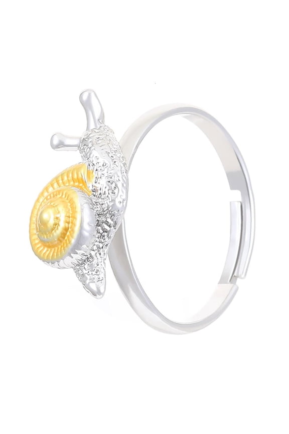 Yammee Two Tone Snail Ear Studs/Ring Stylish Insect Shape Accessories Women Ornament Fashionable Jewelry for Daily Wear