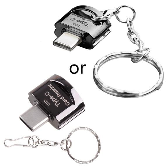 Yammee High Speed USB 2.0 Type OTG-C Card Reader USB-C TF microSD OTG Adapter for Phone