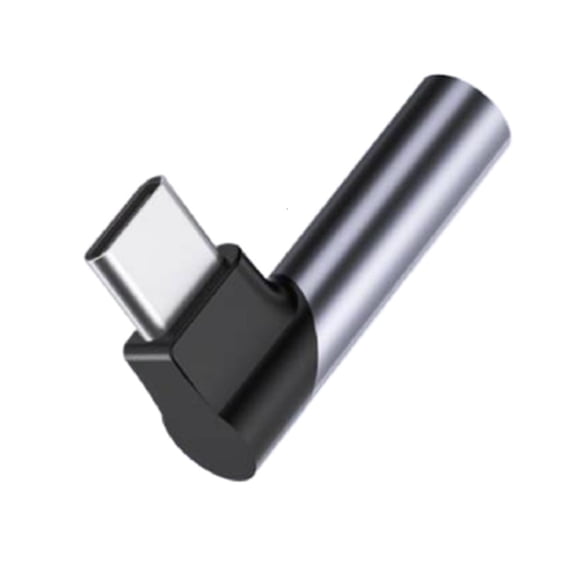 Yammee USB C to 3.5mm Audios Adapter HiFi Right Angle Dongle for HiFi Sound Compatible for Type C Devices Phone Converters