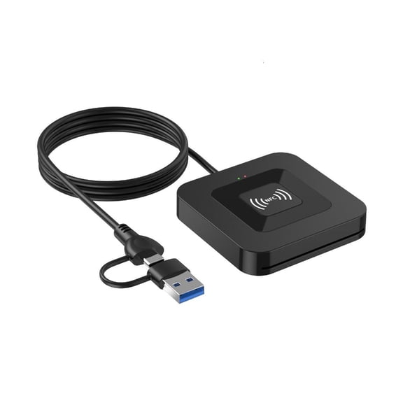 Yammee USB 2.0 Intelligent Card Reader For Bank Card Tax Reporting Contact 2 in 1