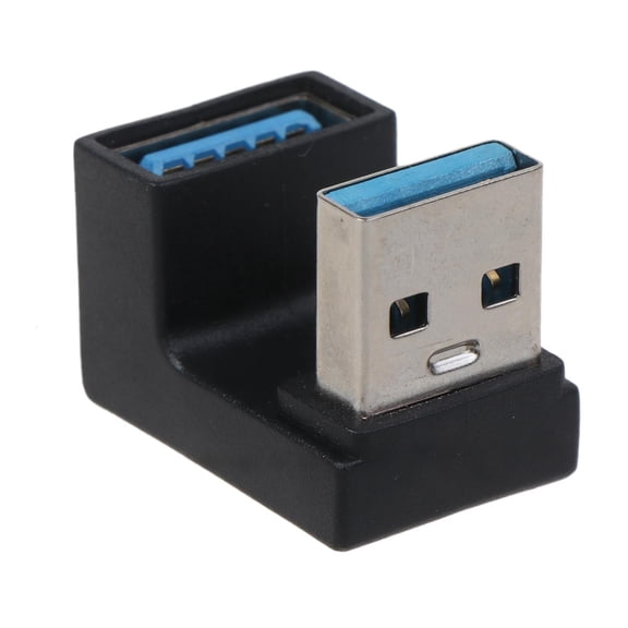 Yammee USB 3.0 A Male to Female Extension Cable 180 Degree Right Angle Adapter Plug