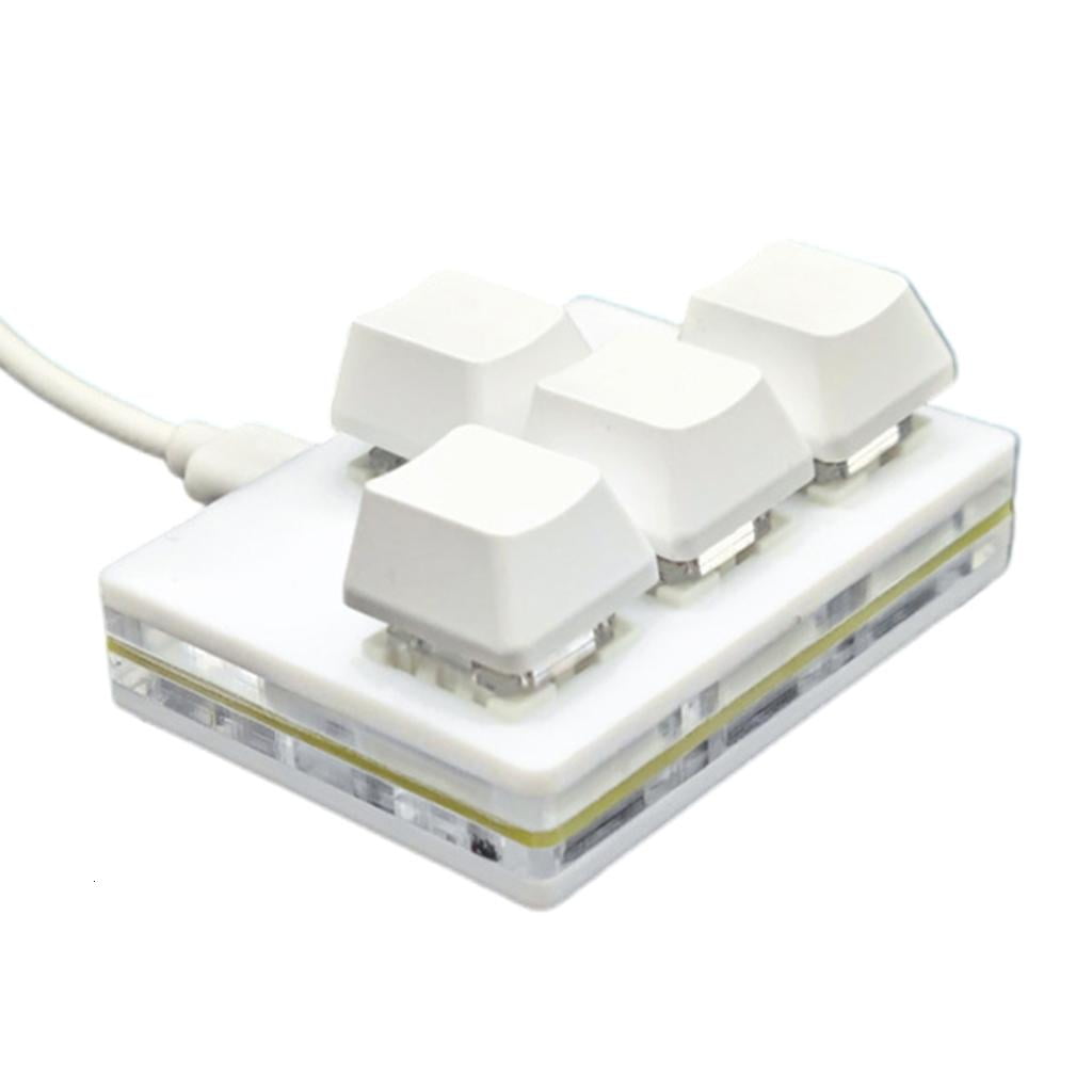 Yammee USB 4 Key Keypad One-Handed Mechanical Gaming Keyboard ...