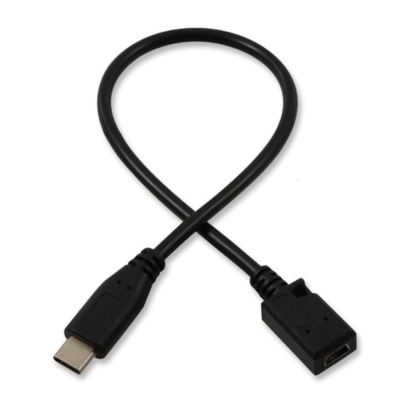 Yammee 480Mbps Charging Converter Cable USB 5Pin Female to Type C Male Adapter Line for Smartphones Tablets Headphones