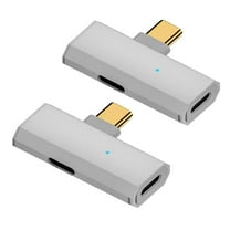 Yammee USB C 90 Degree Adapter 100W 10Gbps USB 3.2 Right Angle Adapter USB Type C Male