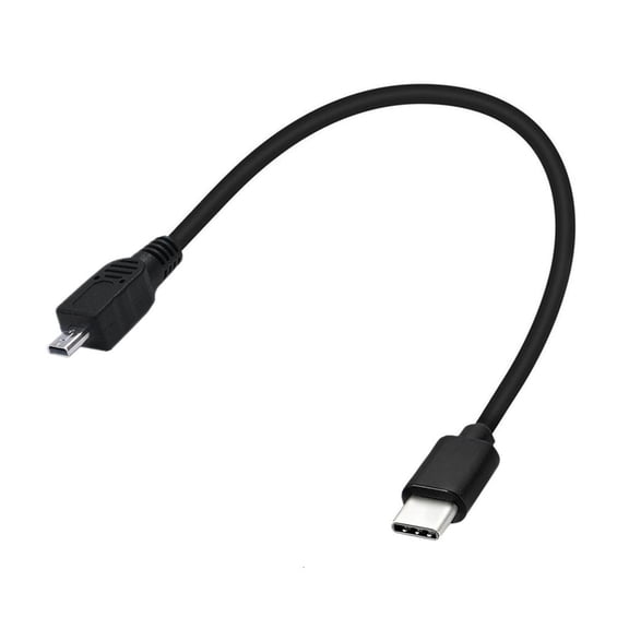 Yammee USB C Data Cord Mini USB to USB C OTGCable Mini8P to MicroCord for Easy File Transfer to Computer Mobile Device