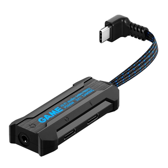 Yammee USB C Headphone Splitter Adapter,3 in 1 USBC to 3.5mm Headphone Jack Adapter for Stereo,USB-C Audio Adapter
