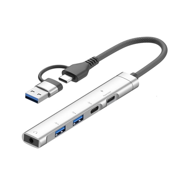 Yammee USB C Hubs Adapters Fast Speed Data Syncs Splitter for Laptop Tablets Smartphone