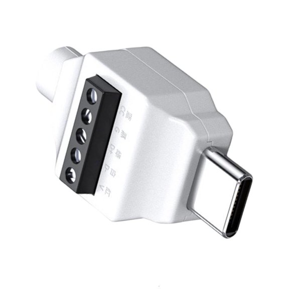 Yammee USB C Male to 5Pin/4pin Solderless Crimp Terminal for Quick Repair&DIY Project Support 480Mbps Data Transfer 65wCharging