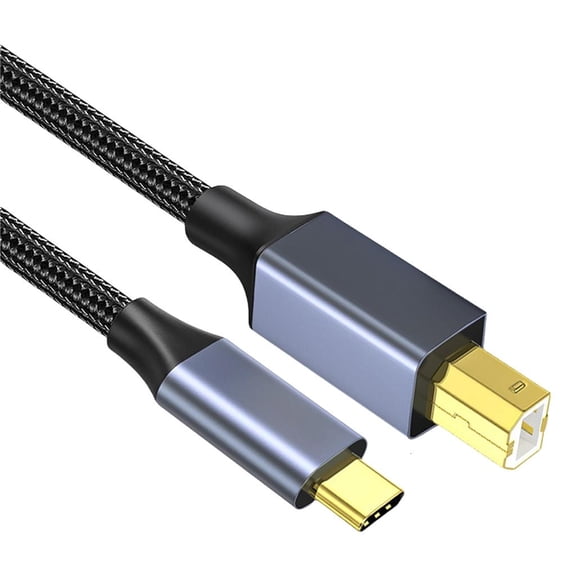 Yammee USB C Printer Cable Scanner Cord Data Type C Male to USB B TYPE B Male Cable