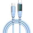 thumbnail image 1 of Yammee USB C to USB C Charging Cable 100W Digital Display Fast Charging Data Sync Cord for Phone 15 Smartphones Tablets Laptops, 1 of 13