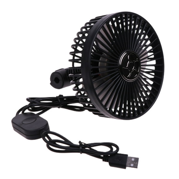 Yammee USB Powered Fan Air Cooling Fan Electric Fan with Clip for Car Truck SUV Boat