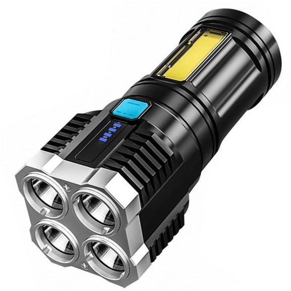 Rechargeable LED Torches 4 Adjustable Modes Strong Flashlight for Dog Walking Hiking Camping Use
