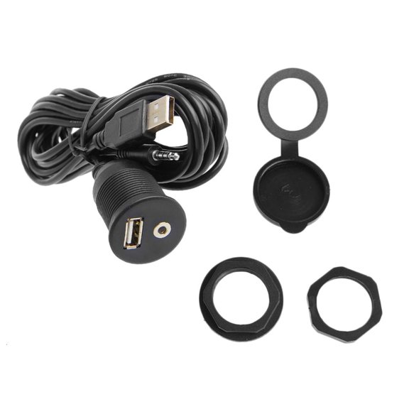 Yammee Reliable USB and 3.5mm Cable for Vehicle Connectivity Seamless Integration