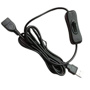 Yammee USB2.0 Extension Cable with On Off Switches Male to Female Extender Cord Wire