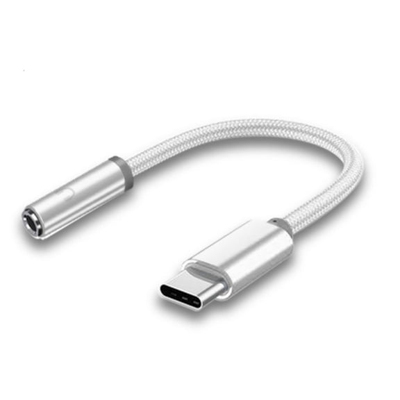 Yammee Universal USB C to 3.5mm Audios Dongle Cable for Phone Type C to 3.5mm Headphone Adapter Audios Adapter Cable