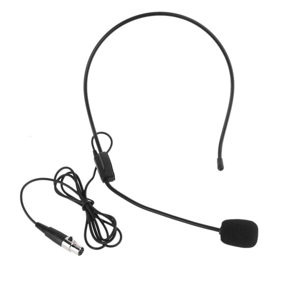 Yammee Universal XLR 3 Pin Wired Microphone for Head Wear Guide Condenser Mic For Loudspeaker for Tour Guide Teaching Lecture