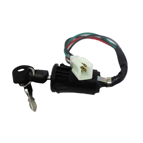 Yammee Universally 4 Wire 4 Pin Ignition Key Switch Start Lock with 2 keys for 50-250cc