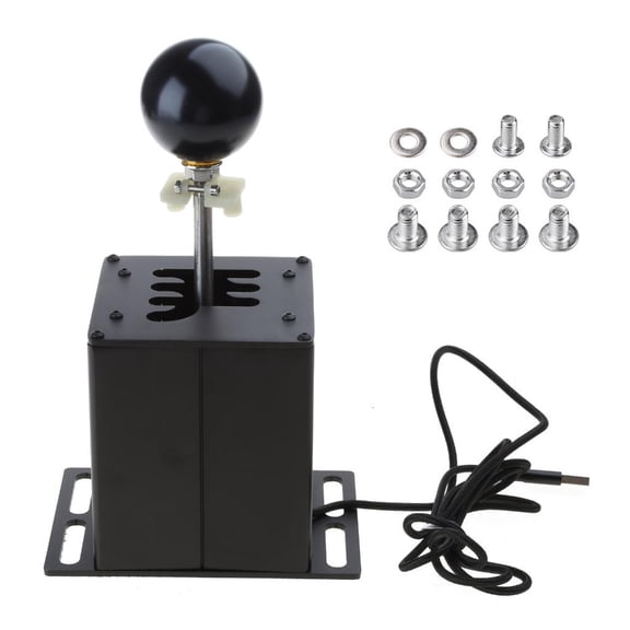 Yammee Upgraded Racing Game Gear Shifter 6+R/7+R Simulation Game H Gear Shifter Metal Alloy Lightweight Used for G27 G29 T300