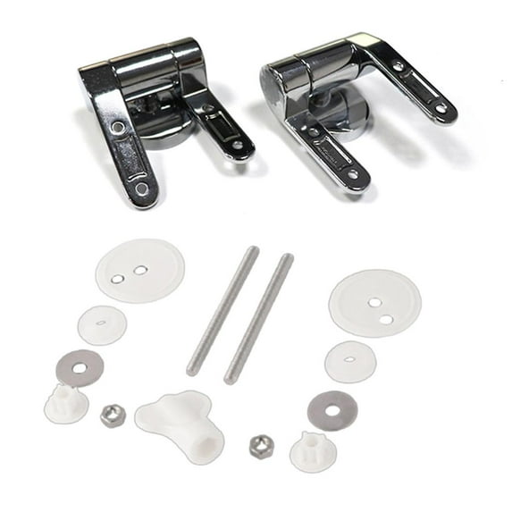 Yammee Upgraded Toilet Seat Hinges Modern Toilet Hinges Slow Drop Hinges Toilet Hinges Replacement Part for Most Toilet Seats