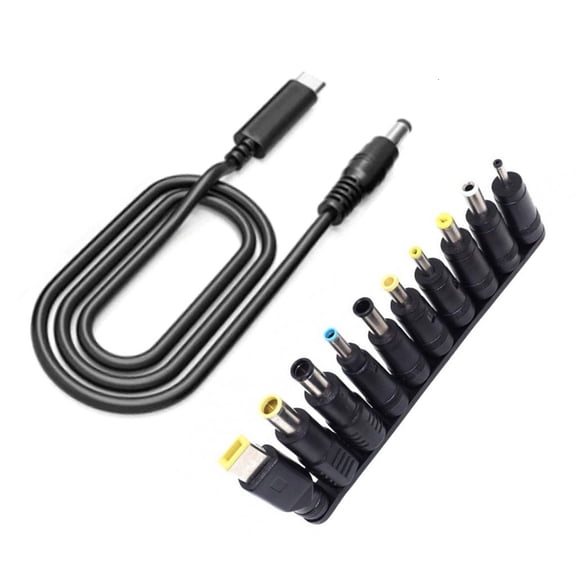 Yammee UsbC To 5.5x2.1mm Converter USB Power Cable 20V PD100W 65W Triggers Adapter Line