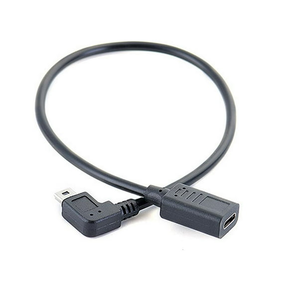 Yammee 27CM Type C Female to Mini USB Male Charging and Data Sync Cable for MP3 Players, Digital Cameras MiniUSB Devices