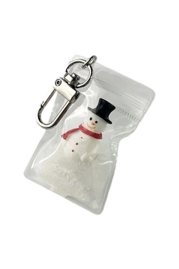 Yammee User Friendly Snowman Keychain with Cute Packing Design Plastic/Resin Texture for Long Lasting Use All Year Round