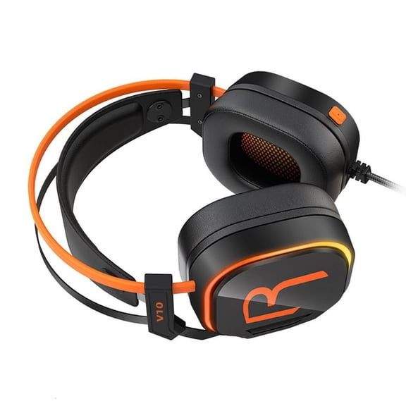Yammee V10 USB 7.1CH Gaming Headphones with Surround Sound, High Protein Leather Sweatproof Earpads Comfortable Headsets