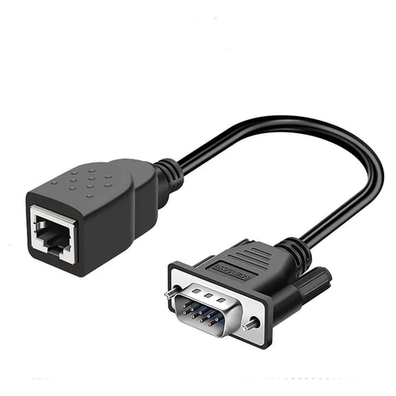 Yammee Versatile DB9 Female/Male to RJ45 Extension Cable for Various Applications Enjoy Greater Flexible and User Friendly