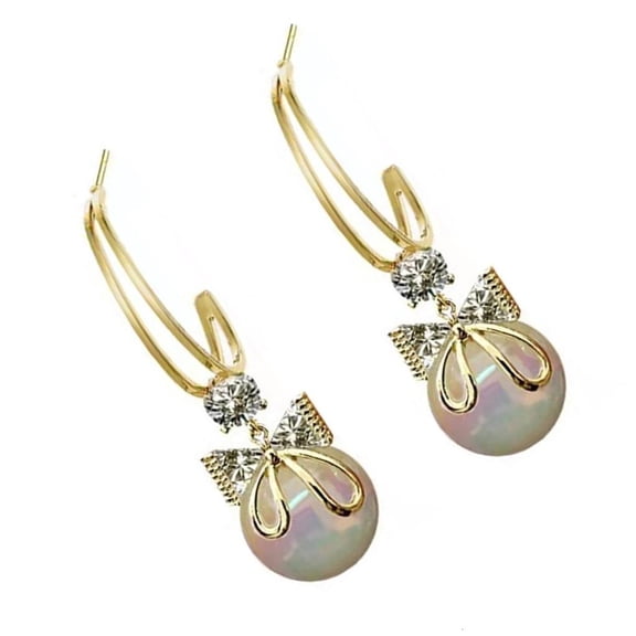 Yammee Versatile Pearls Earrings Charm Unique Dangle Ear Pendant for Various Occasions