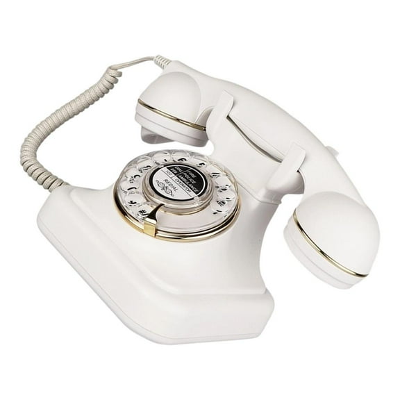Yammee Vintaged Rotary Dialing Option Corded Phone Vintaged Mechanical Ringtone Landline