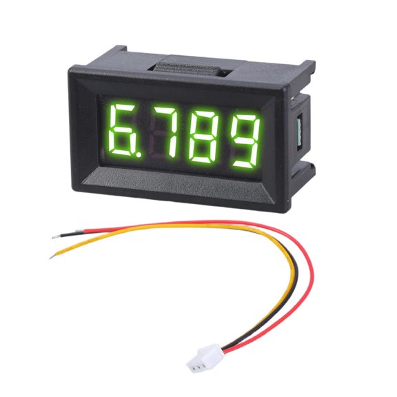 Yammee Voltage Gauge Indicator Digital Voltmeter 0.36Inch LED Display 4 Digit Voltage Tester 0-100V Voltage Measurement Tool