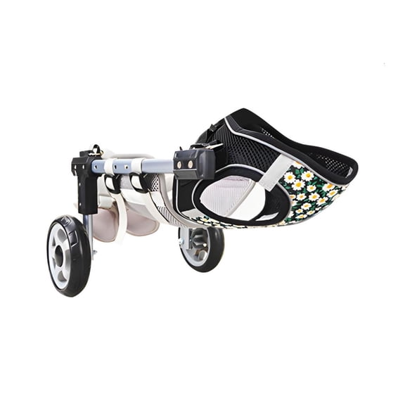 Yammee Walking Dog Cart For Disabled Pet Adjustable Dog Two Wheel Wheelchair Lightweight Mobility Aid Pet Support