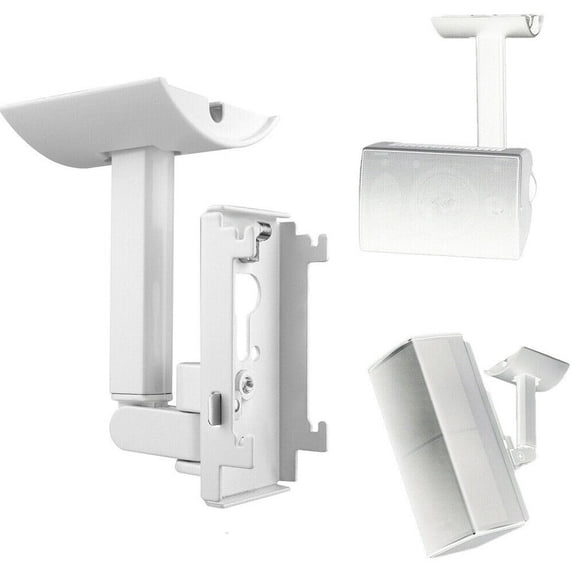 Yammee Wall Ceiling Mount Bracket Metal for UB-20 Speaker Accessories White/Black Audio Bracket Organizer Space Saving