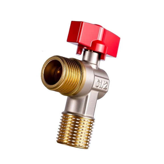 Yammee Water Shut Off Valves 1/2inch Turn Angle Stop Valves for Hot/Cold Water Systems