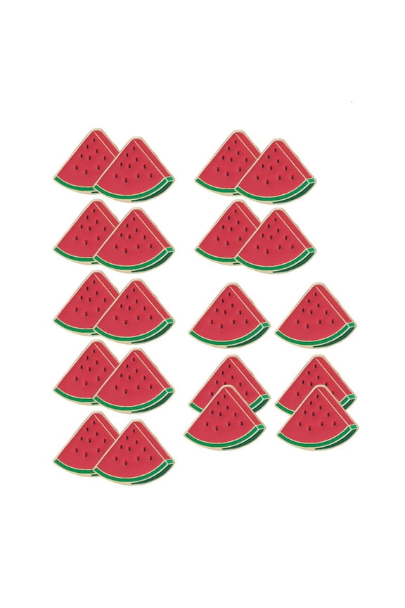 Yammee Watermelon Brooch Pin Enamel Cartoon Fruit Accessory Fruit Enamel Pin Watermelon Badge Alloy Texture for Daily Outfits