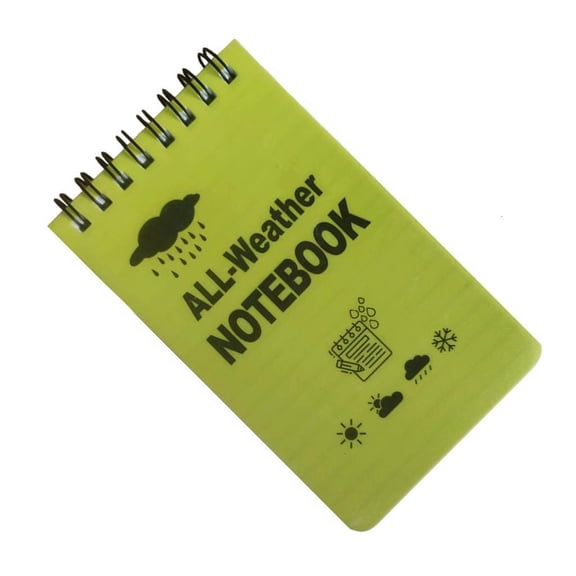 Yammee Waterproof Pocket Notebook Pocket Notepad All Weather Spirals Notepad Write in the Rain Notepad for Outdoor Activities
