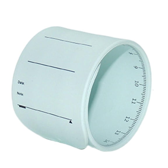 Yammee Wearable Memo Watchband Silicone Slap Bracelet with Ruler Nurse Notepad Slap