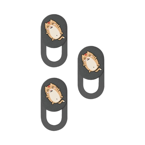 Yammee Web Camera Privacy Protector Sticker Cartoon Kitten Camera Cover for Laptop