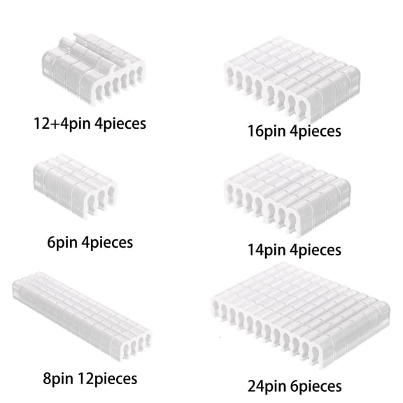 Yammee Wire Combs Flexible PVC Cord Guide For Computer Lines 1.8-2.5mm Diameter Cord Arrangement Tool