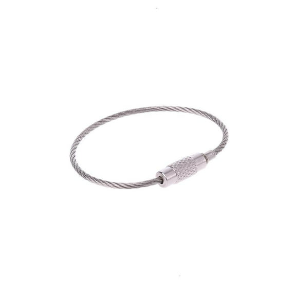 Yammee Wire Keychain Cable for Key Ring Lightweight EDC Stainless Steel Hanging Buckle
