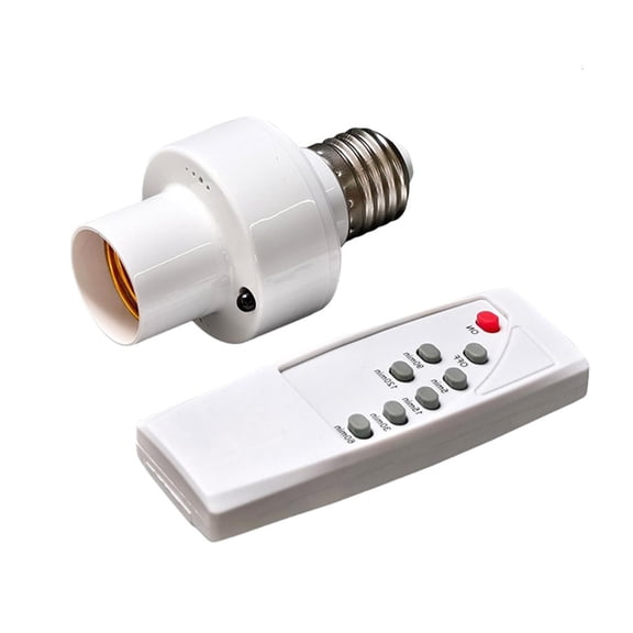 Yammee Wireless Light Bulbs Socket Switches Kit Remote Control Light Socket Lamp Holder