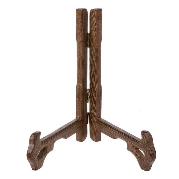 Yammee Wood Display Stand Holder 3-7 Inch Folding Tall Easels Bedroom Storage Rack