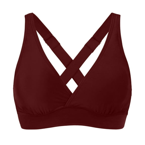 Yammkia Bikini Tops For Women Swimwear For Women's Twist Front Bikini Top Push Up Bathing Suit Top Padded Swimsuit Top for XL,
