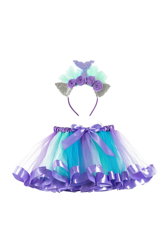 Birthday Tutus for Toddlers Girls Tutu Skirt Tulle Ballet Skirts Princess Tutu for Toddler Baby Kids Birthday for 2-4 Years,Purple