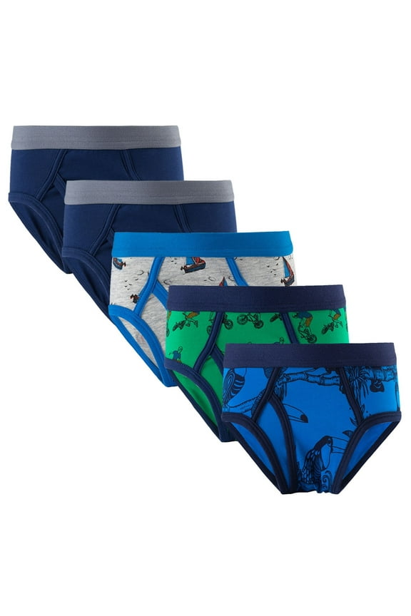 Boys Underwear Boxer Briefs Cotton Comfort Breathable Little Boys Shorts Boxer for Toddler and Big Kids Soft Cotton Airplane Undies Dinosaur Cartoon Children'S Panties for 6-7 Years,Blue