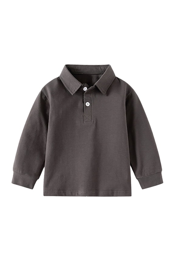 Teen Boy Clothes Boys Long Sleeve Shirts Kids Crewneck T Shirts Casual Tops Tees Grey Size,2-3 Years