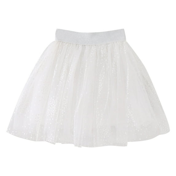 Yammkia Toddler Tutu Outfit Birthday Skirt Baby Girls Tutu Skirt Toddler Girls Tulle Birthday Party Dress for 2-3 Years,White