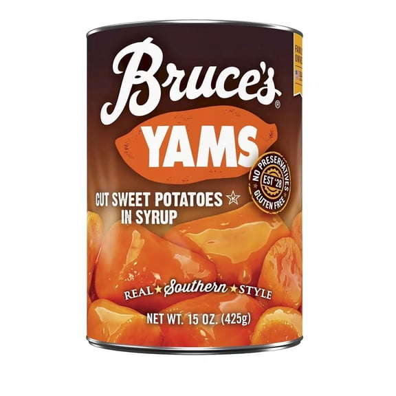 Yams Sweet Potatoes in Syrup 15oz Cans (4 Pack)