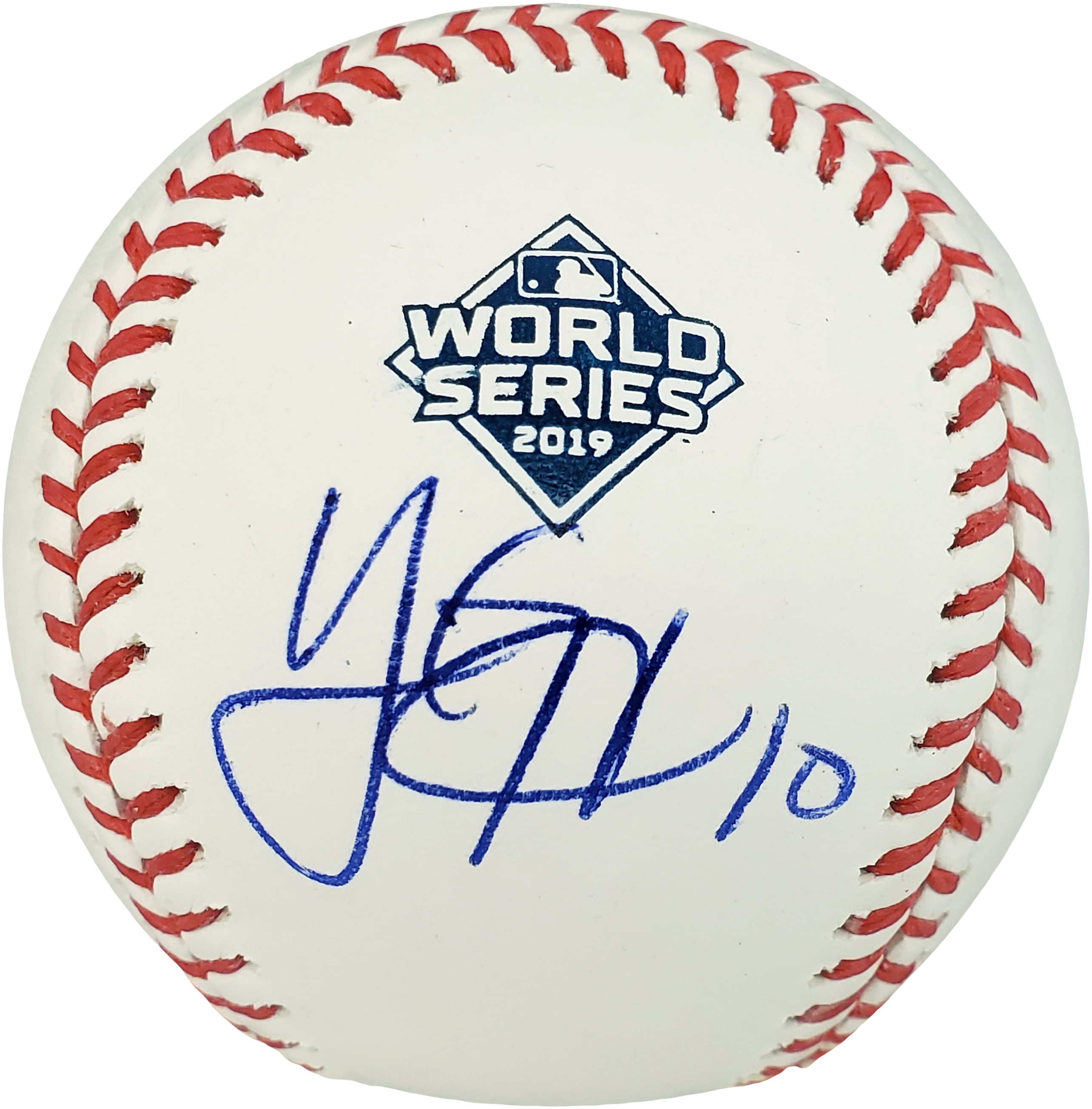 Yan Gomes Autographed Official 2019 World Series MLB Baseball Washington Nationals PSA/DNA 179016