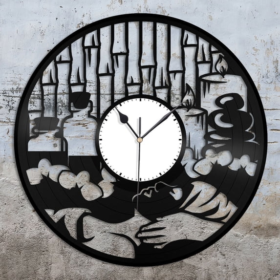 YanGxx Beauty Studio Vinyl Wall Clock Souvenir Personalized Gift Home Room Decoration Vintage Design Office Bar Room Home Decor